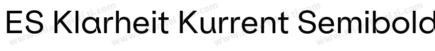 ES Klarheit Kurrent Semibold TRIAL字体转换